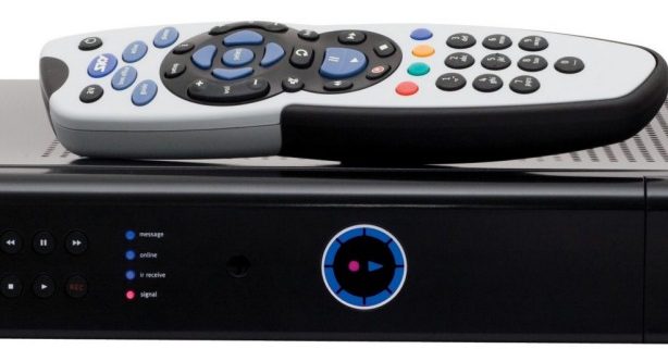 Sky remote control with setup box