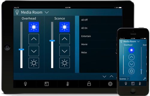 Smart Home Control System on tablet and smart phone