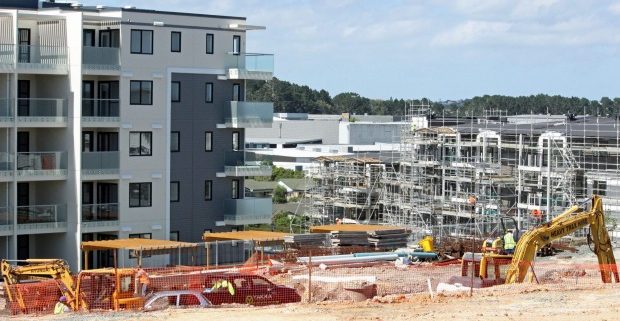 Commercial Building Construction Site on Auckland's North Shore