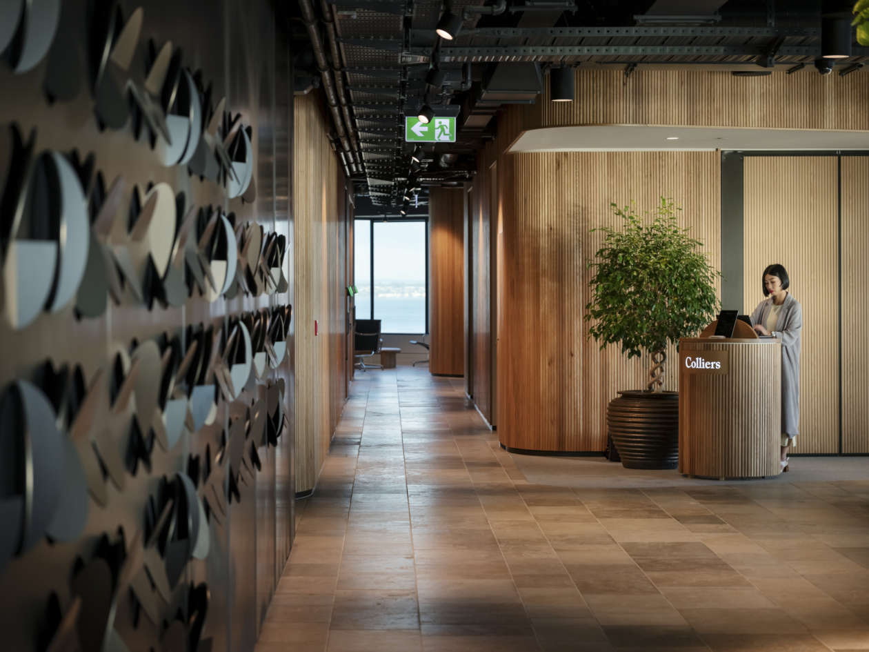 Colliers Auckland main reception area