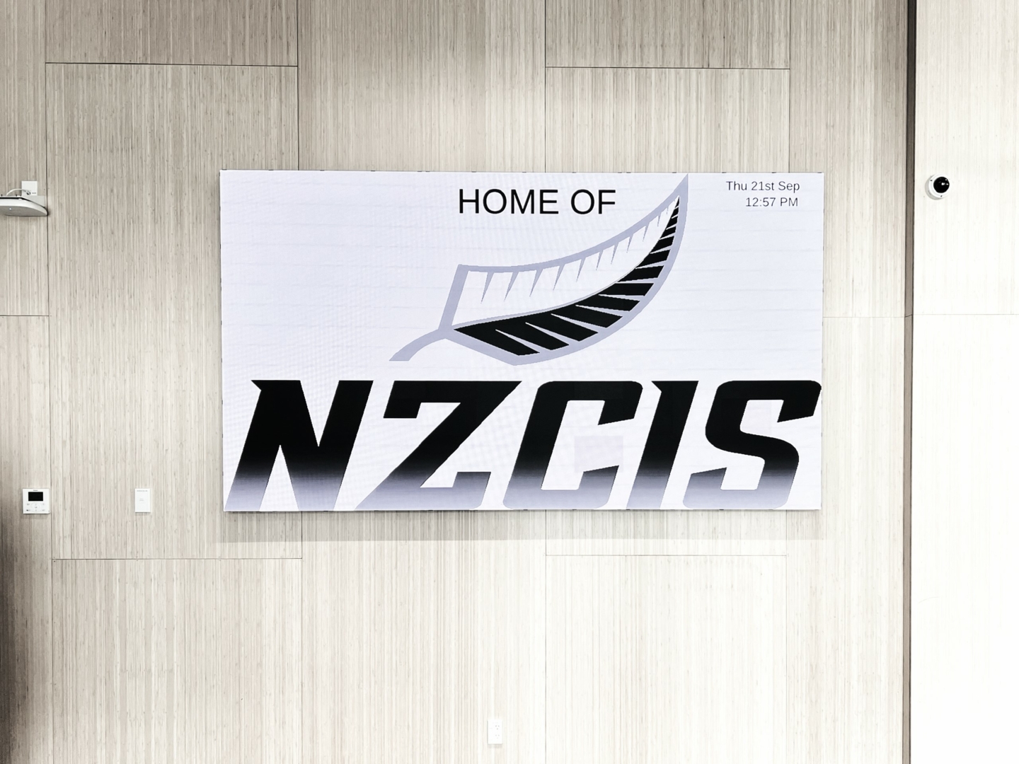 NZCIS Lobby Display Panel