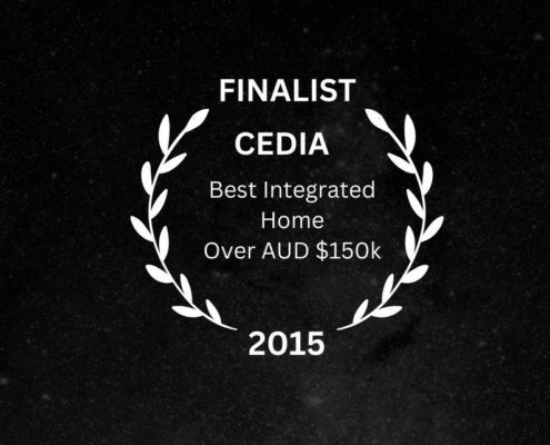 CEDIA Finalist - Best Integrated Home Over AUD $150k, 2015