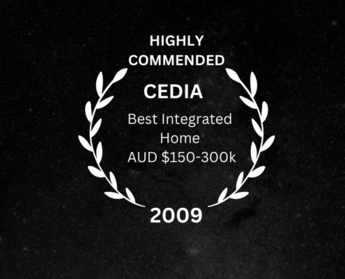 CEDIA Highly Commended - Best Integrated Home AUD $150-300k, 2009