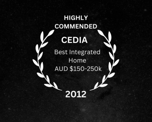 CEDIA Highly Commended - Best Integrated Home AUD $150-250k, 2012