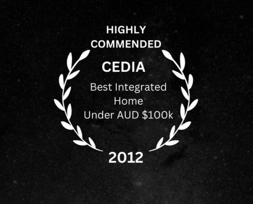 CEDIA Highly Commended - Best Integrated Home Under AUD $100k, 2012