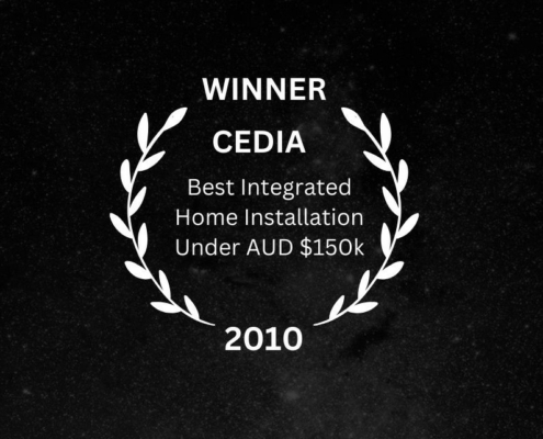 CEDIA Winner - Best Integrated Home Under AUD $150k, 2010