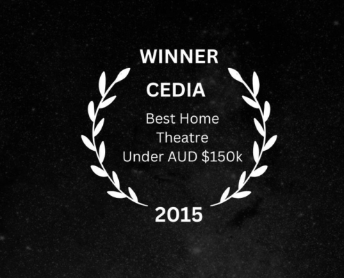 CEDIA Winner - Best Home Theatre Under AUD $150k, 2015